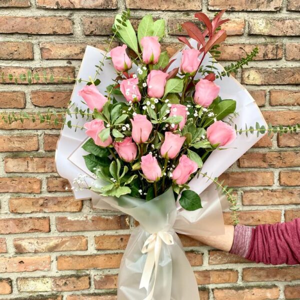 15 Rosas Rosadas Importadas