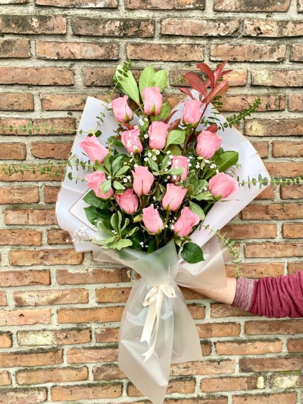 15 Rosas Rosadas Importadas