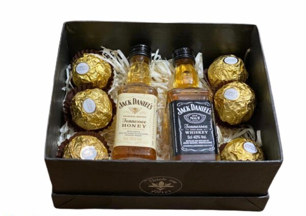 Box Miniaturas Jack Daniels + Bombones