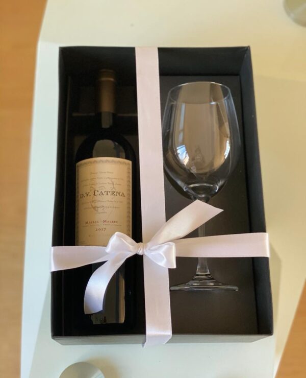Box Dv Catena Zapata Malbec + Copa de Vino en Estuche de Regalo