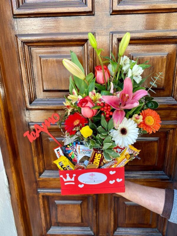 Box de Liliums, Flores y Bombones