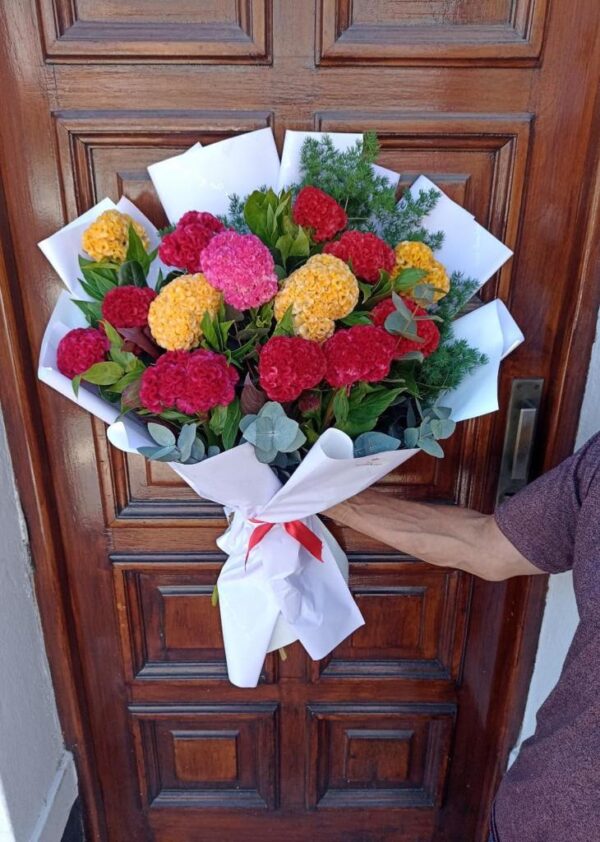Ramo de Flores de Terciopelo