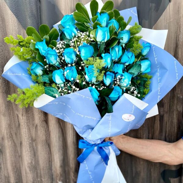 Ramo de Rosas Azules Nacionales ( 2 Docenas)