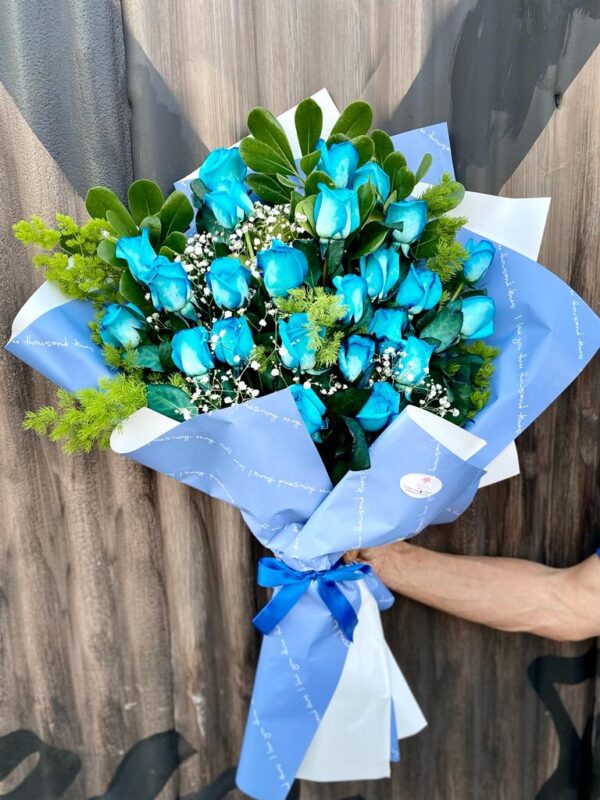 Ramo de Rosas Azules Nacionales ( 2 Docenas)