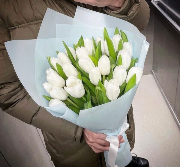 Ramo de 24 Tulipanes Blancos