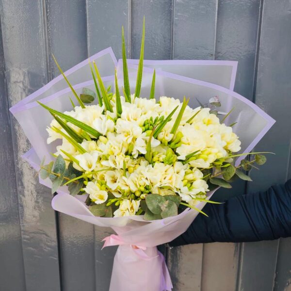 Ramo de 50 Fresias Blancas Perfumadas