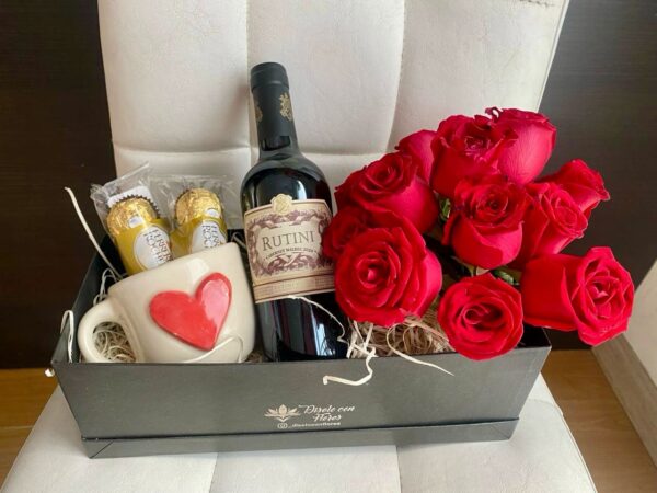 Box Diselo con Flores - San Valentin