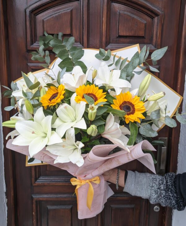 Ramo de Liliums y Girasoles