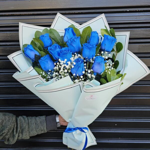 12 Rosas Azules Importadas