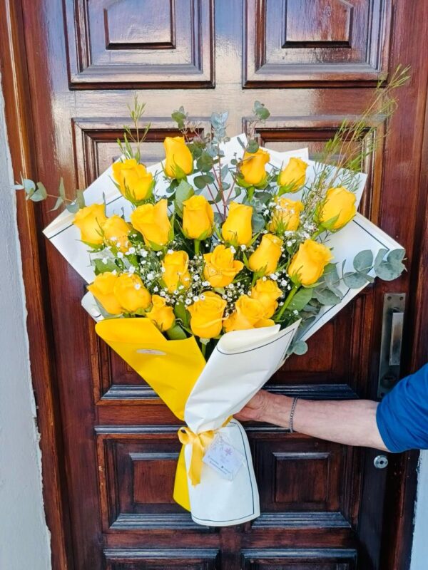 18 Rosas Amarillas Importadas