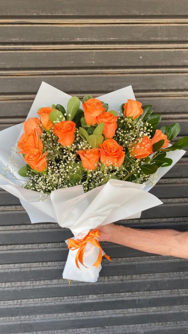 Ramo de 12 Rosas Importadas Salmon