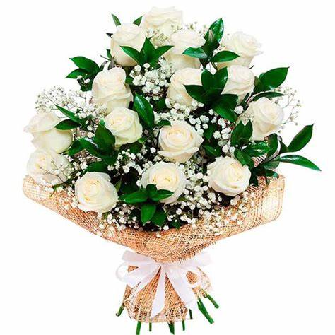 Ramo de 15 Rosas Blancas Importadas