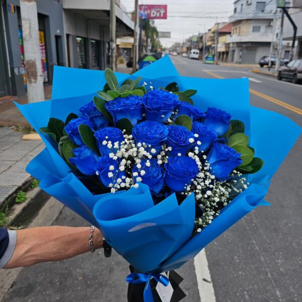 15 Rosas Azules Importadas